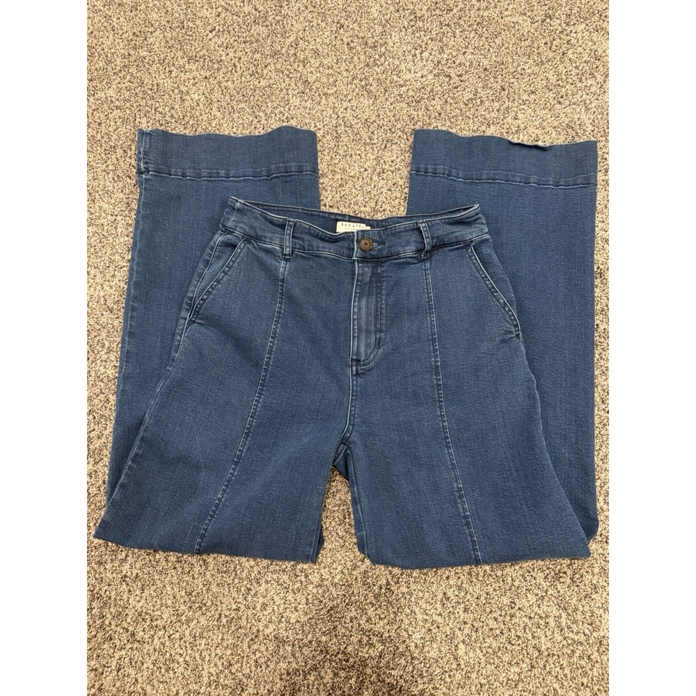 Bagatelle Collection Women Wide Leg Jeans Size 29 Blue Casual Denim Stretch